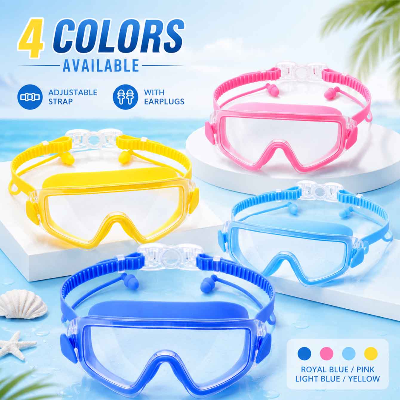 Anti Pollution Mask - 1PC Swim Goggles Snorkel Diving Mask