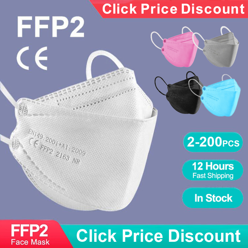 Kn95 Respirator Mask - Adult Fish Shape Certified KN95 FFP2