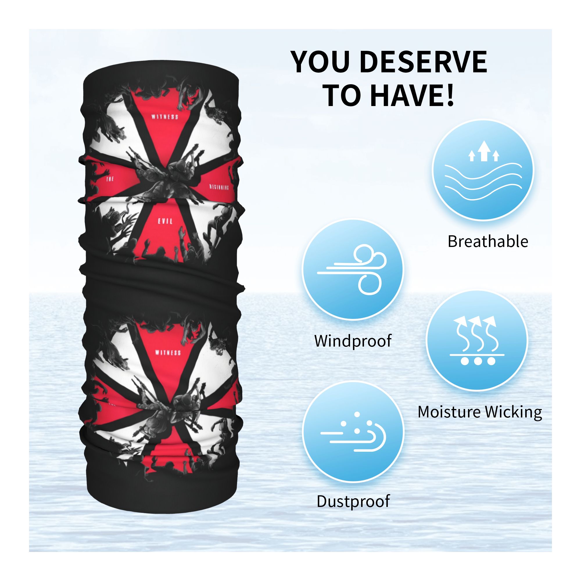 Umbrellas Corporations Residen - Neck Gaiter Face Cover ulasan dan harga