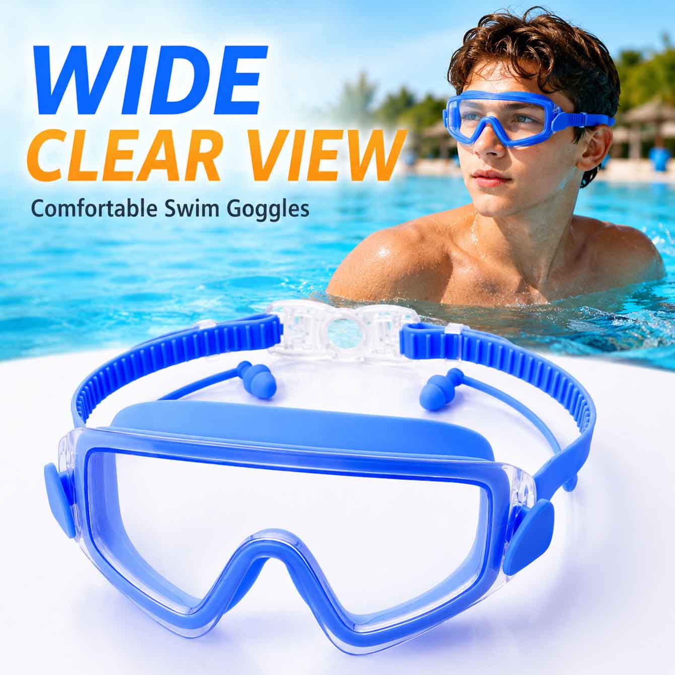 1PC Swim Goggles Snorkel Divin - Anti Pollution Mask ulasan dan harga