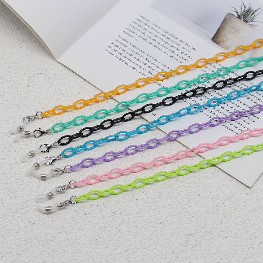 Children Colorful Acrylic Glas - Mask Chain Holder ulasan dan harga