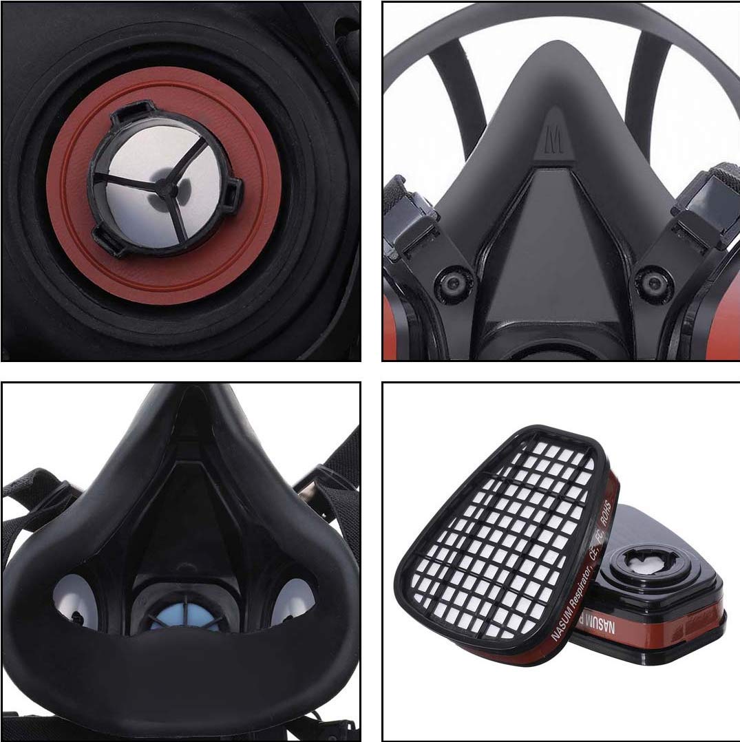 Dust Gas Mask Anti-fog Safety  - Dust Mask Construction ulasan dan harga
