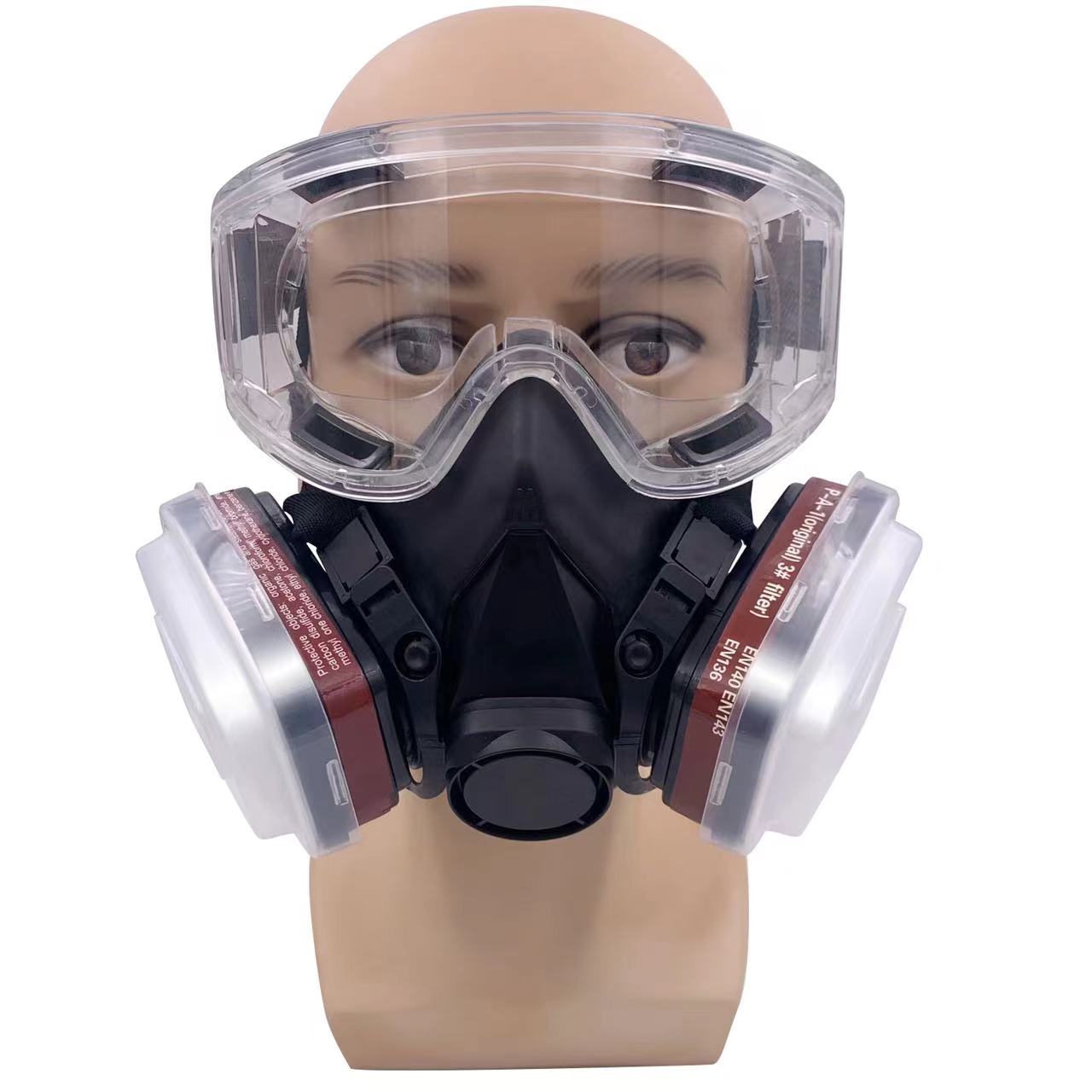 Dust Gas Mask Anti-fog Safety  - Dust Mask Construction ulasan dan harga
