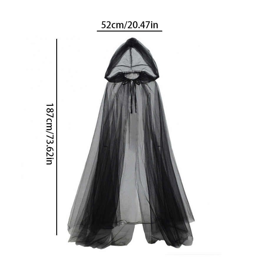 2pcs Set of Black Veil Cape An - Black Face Mask Pack ulasan dan harga