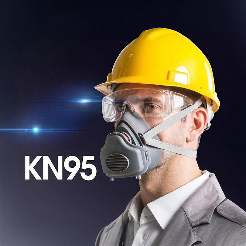 Half Face Dust Mask Dust Respi - Kn95 Respirator Mask ulasan dan harga