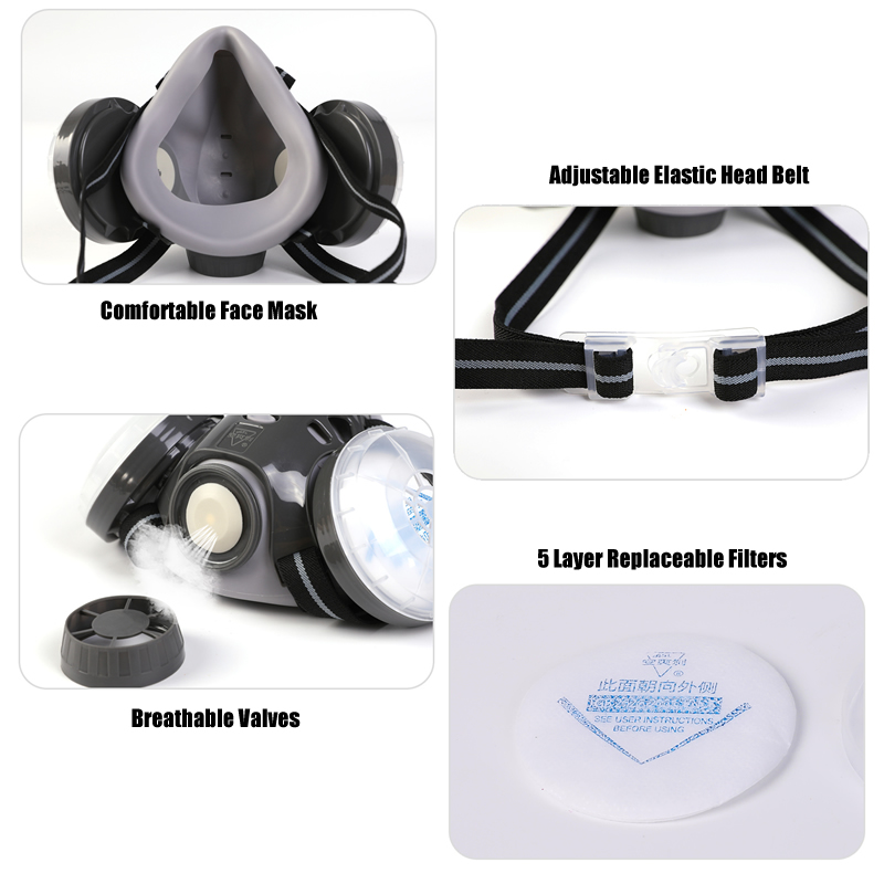New Anti Dust Mask Full Face R - Anti Pollution Mask ulasan dan harga