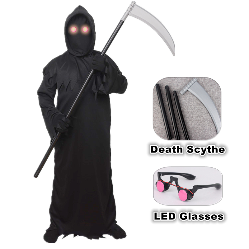 Halloween Grim Reaper Horror C - Black Face Mask Pack ulasan dan harga