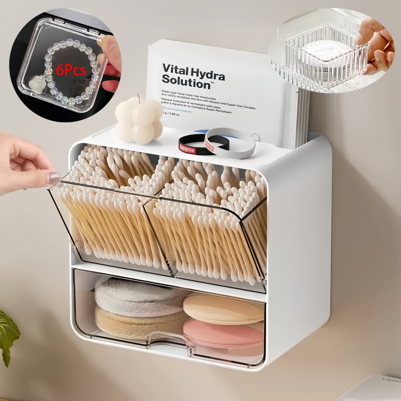 8-Piece Set, One Wall-Mounted  - Face Mask Storage Box ulasan dan harga