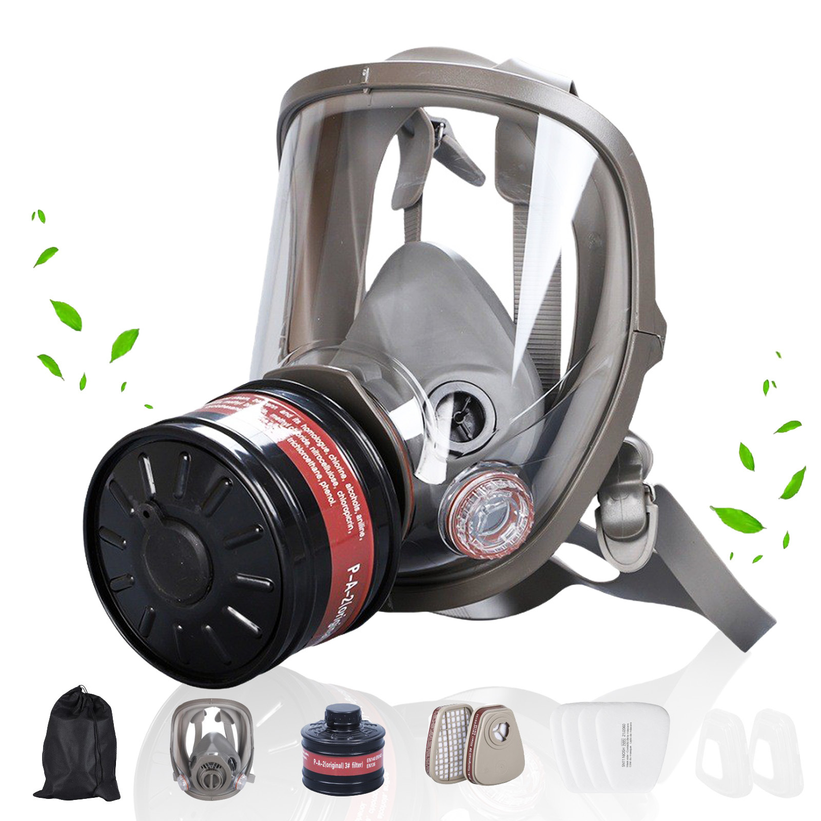 Full Face Gas Masks Survival C - Dust Mask Construction ulasan dan harga