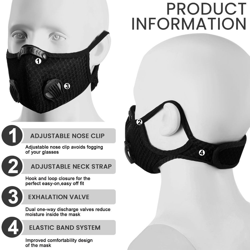 Breathable Ergonomic Dust Mask - Anti Pollution Mask ulasan dan harga