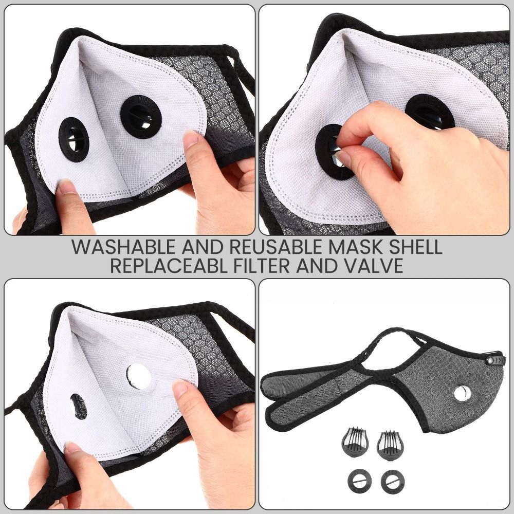 Breathable Ergonomic Dust Mask - Anti Pollution Mask ulasan dan harga
