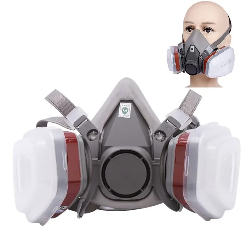 7in1 Gas Proof Half Face Mask  - Respirator Half Face ulasan dan harga