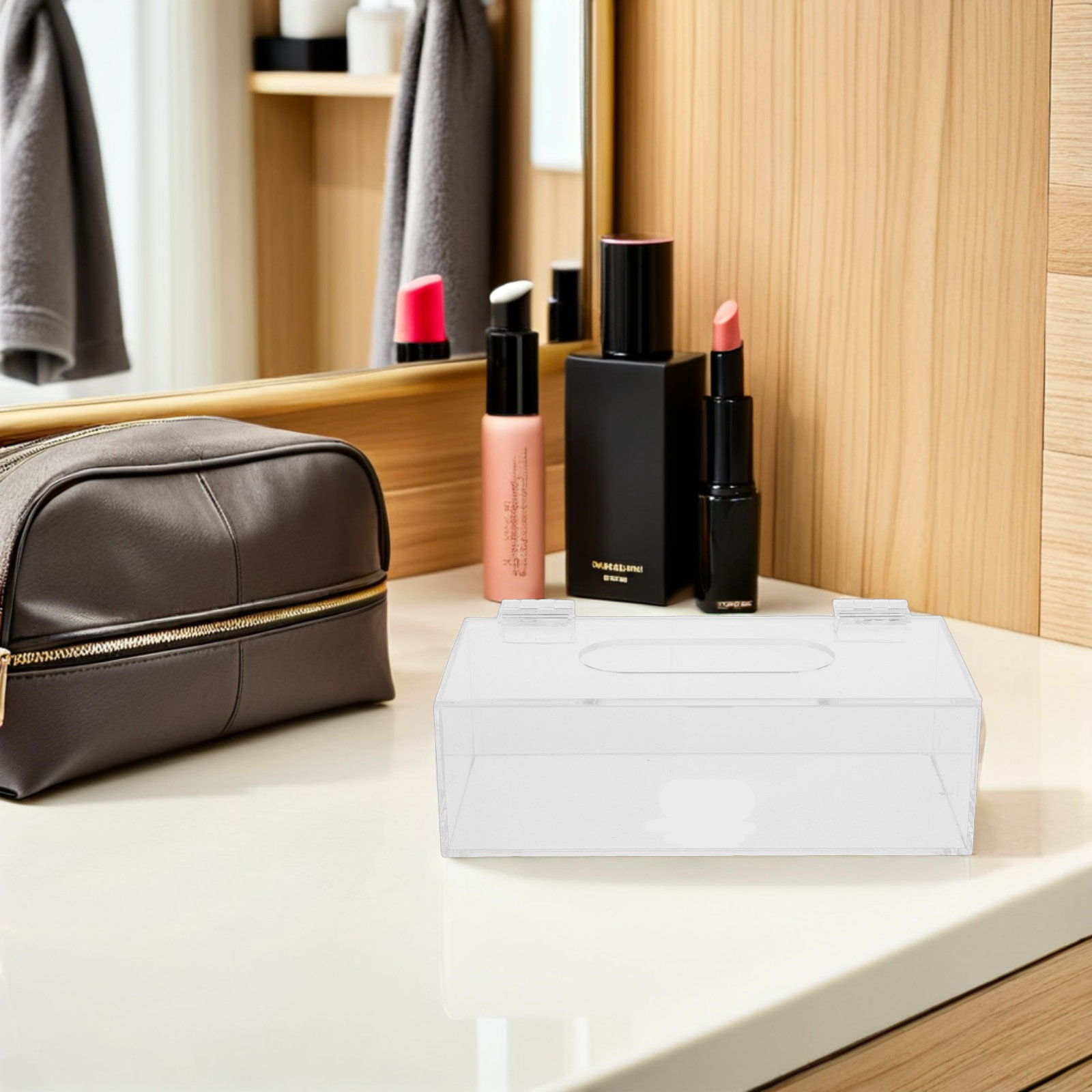 Clear Acrylic Mask Storage Box - Face Mask Storage Box ulasan dan harga