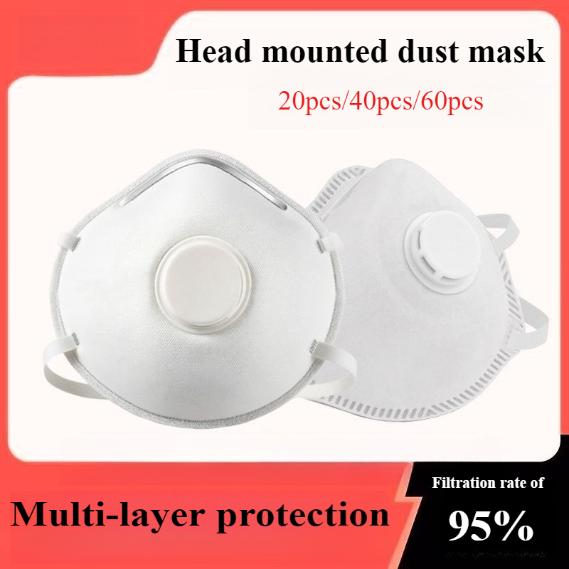 20PCS/40PCS/60PCS Dust Masks V - Kn95 Respirator Mask ulasan dan harga