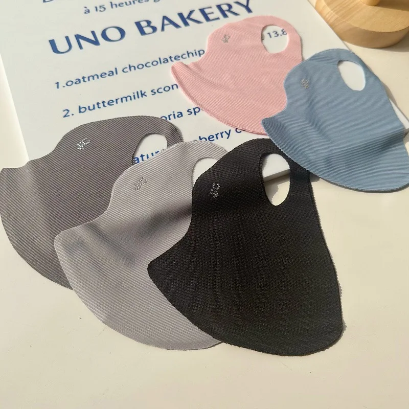 5 Color Threaded Ice Silk Mask - Cloth Face Mask Washable ulasan dan harga