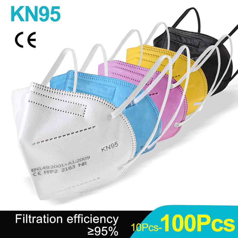 10-100Pcs FFP2 Masks KN95 Masc - Kn95 Respirator Mask ulasan dan harga