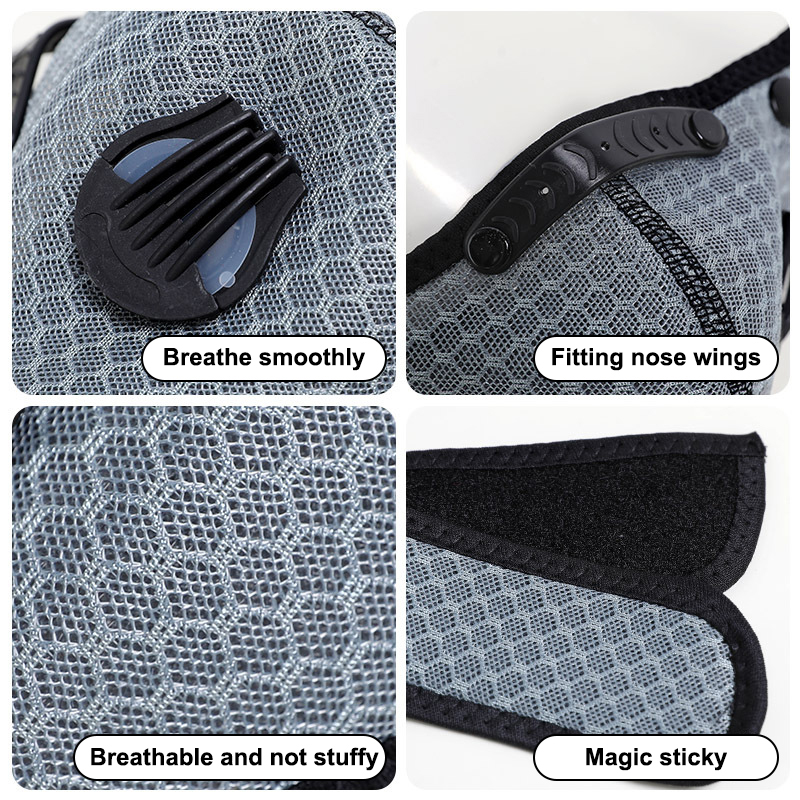 New Cycling Face Mask With Fil - Anti Pollution Mask ulasan dan harga