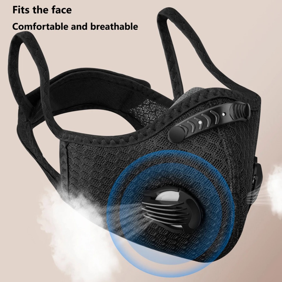 1PCS Cycling Mask With Activat - Anti Pollution Mask ulasan dan harga