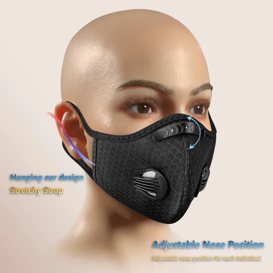 1PCS Cycling Mask With Activat - Anti Pollution Mask ulasan dan harga