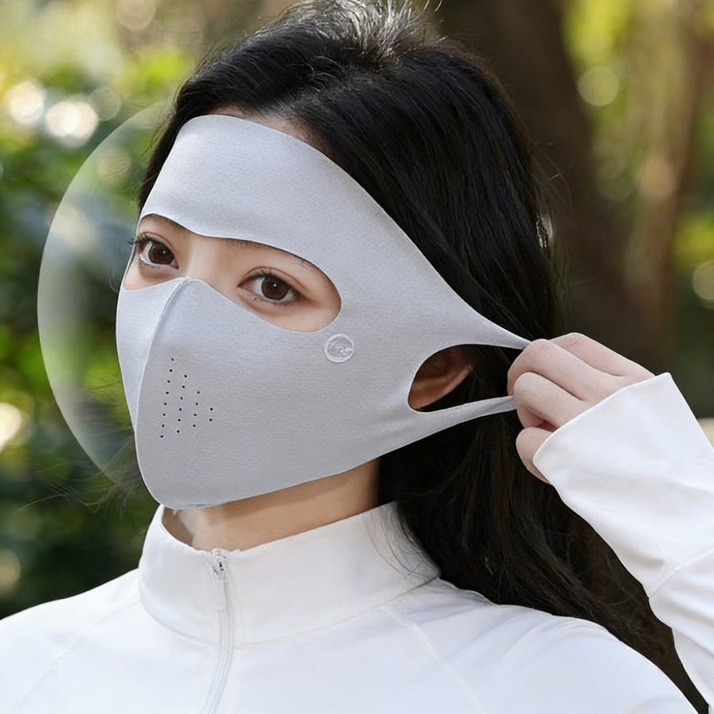 Ice Silk UV Protection Face Co - Sports Mask Breathable ulasan dan harga