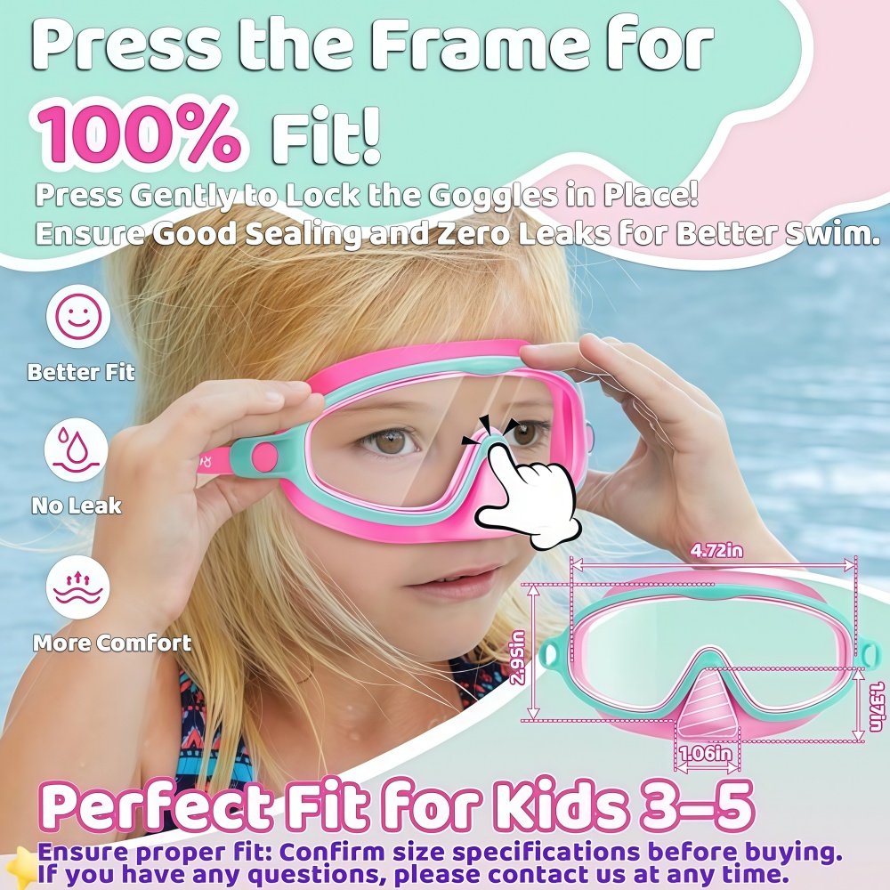 Kids Swim Goggles with Nose Co - Anti Pollution Mask ulasan dan harga