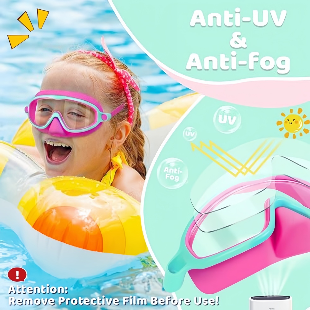 Kids Swim Goggles with Nose Co - Anti Pollution Mask ulasan dan harga