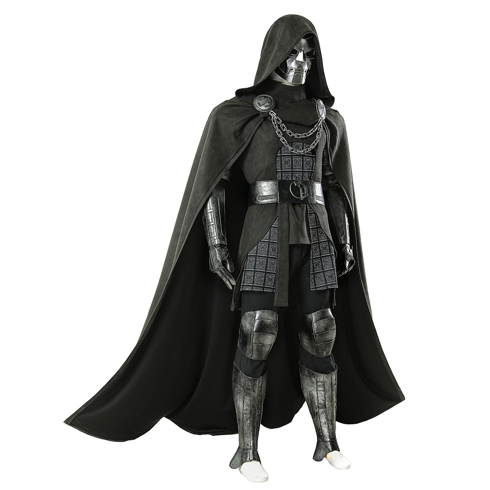 New Doctor Doom Cosplay Costum - Black Face Mask Pack ulasan dan harga
