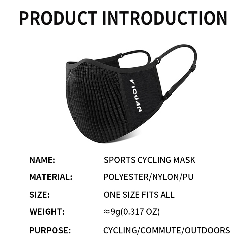 YIQUAN Sports Cycling Mask - D - Anti Pollution Mask ulasan dan harga