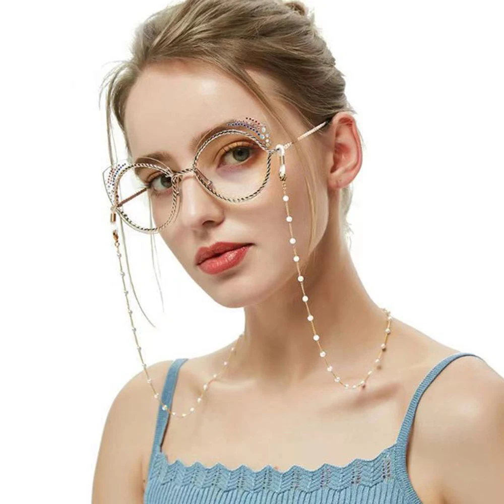 Crystal Beaded Chain for Mask  - Mask Chain Holder ulasan dan harga