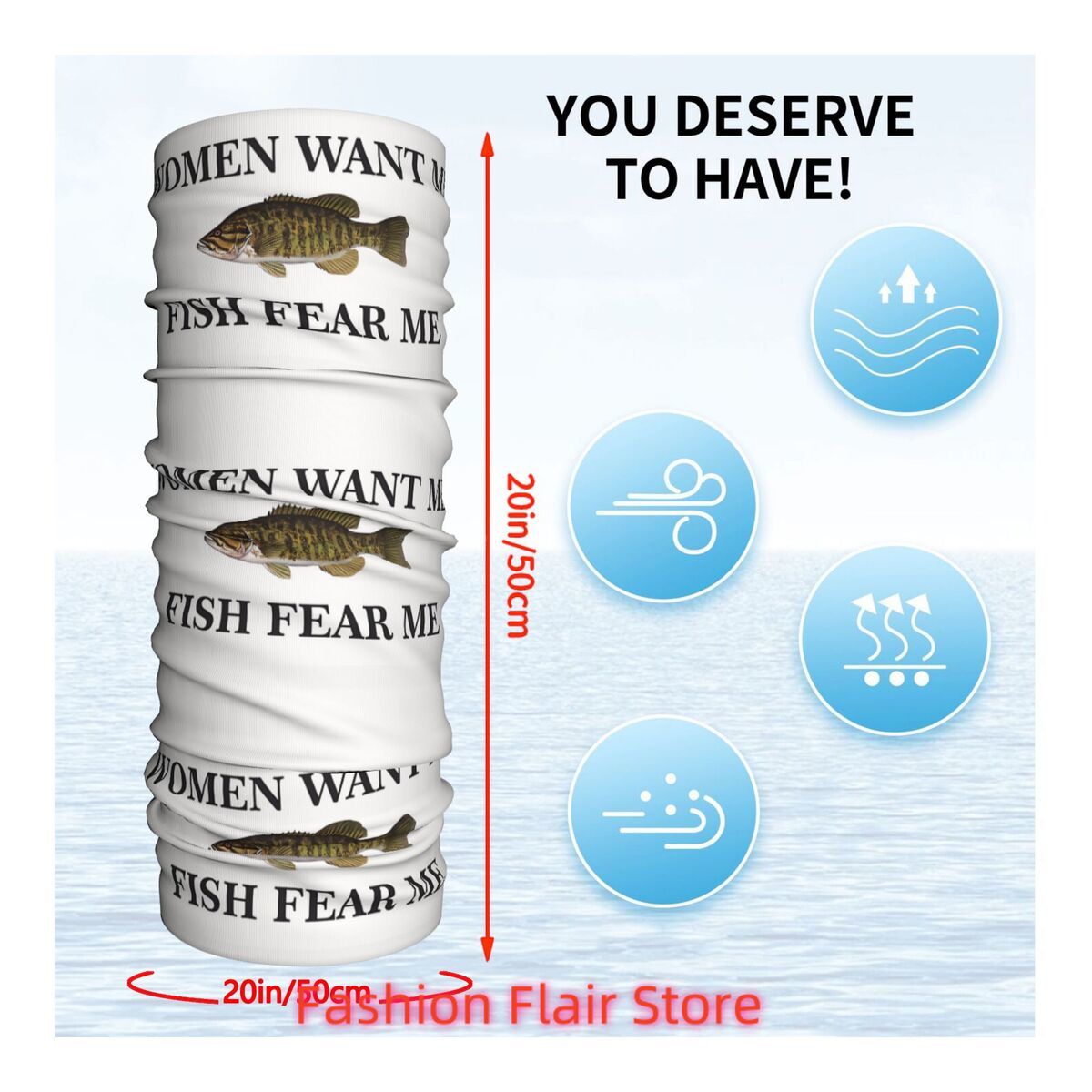 Fish Neck Gaiter Face Scarf Co - Neck Gaiter Face Cover ulasan dan harga