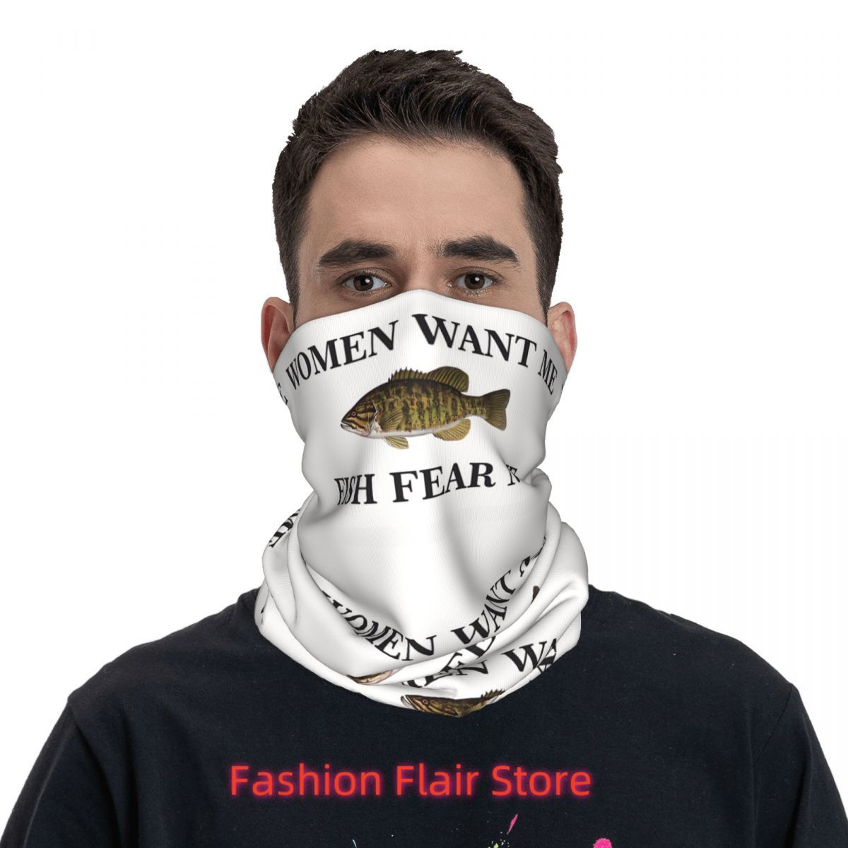 Fish Neck Gaiter Face Scarf Co - Neck Gaiter Face Cover ulasan dan harga