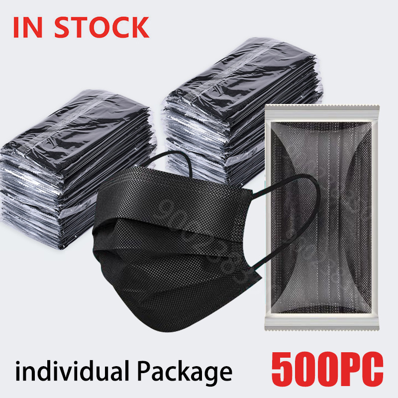 50-500pcs Black Disposable Cer - Disposable Surgical Mask ulasan dan harga