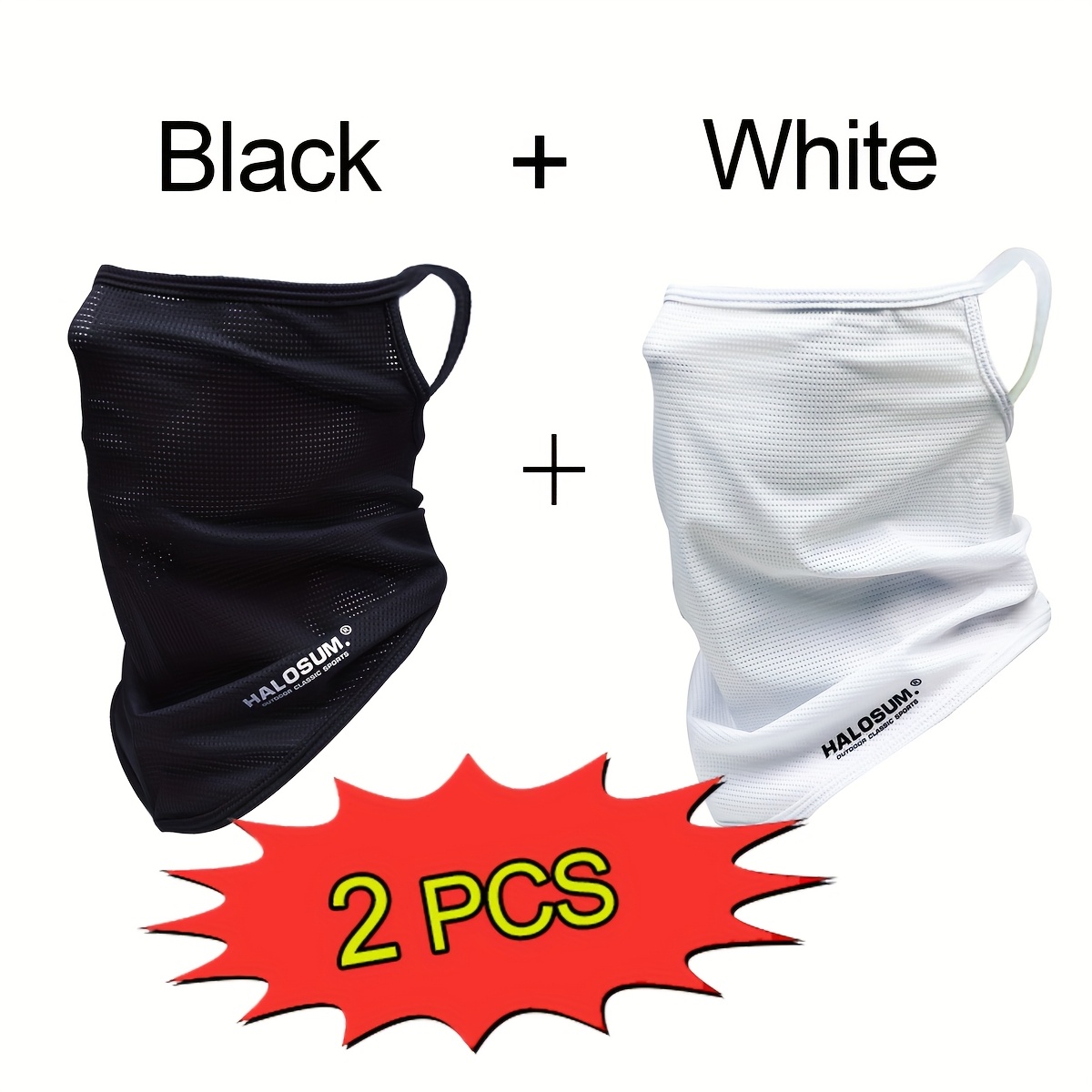 1/2Pcs Ice Silk Face Mask Brea - Sports Mask Breathable ulasan dan harga