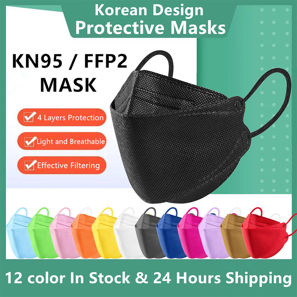 10-100PCS Mascarillas FFP2 Fac - Disposable Surgical Mask ulasan dan harga