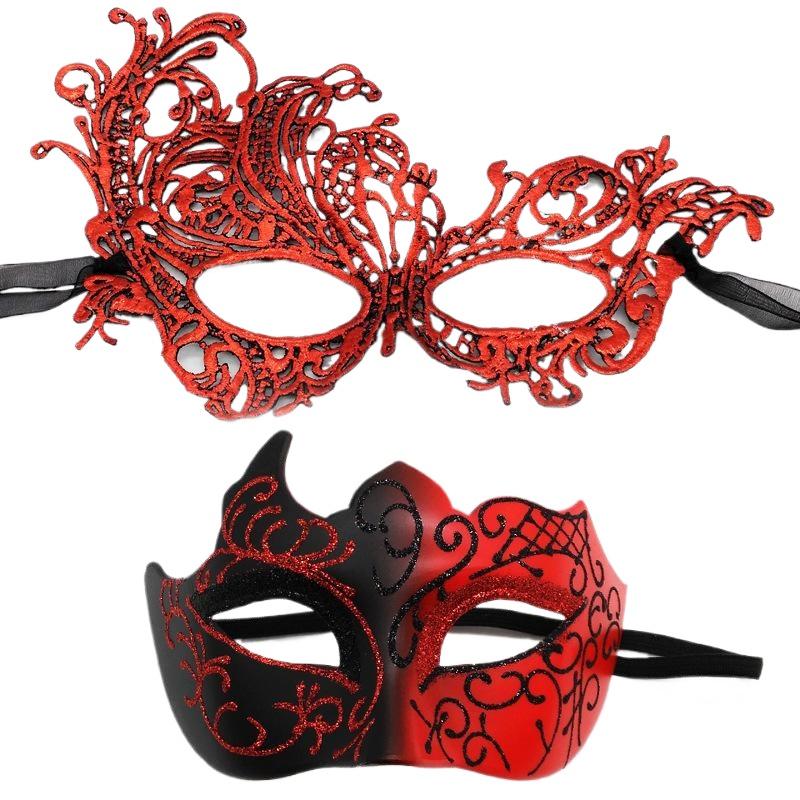 HOT! 2pcs Elegant Black Lace M - Black Face Mask Pack ulasan dan harga