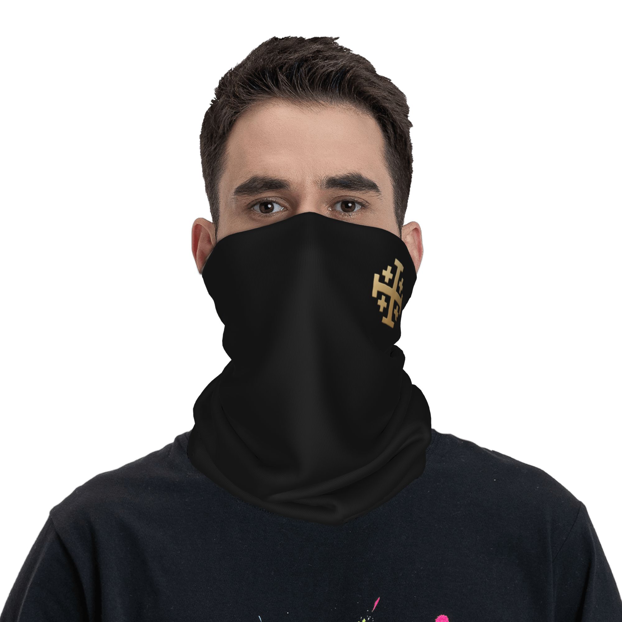 Knight Jerusalem Cross Christi - Neck Gaiter Face Cover ulasan dan harga