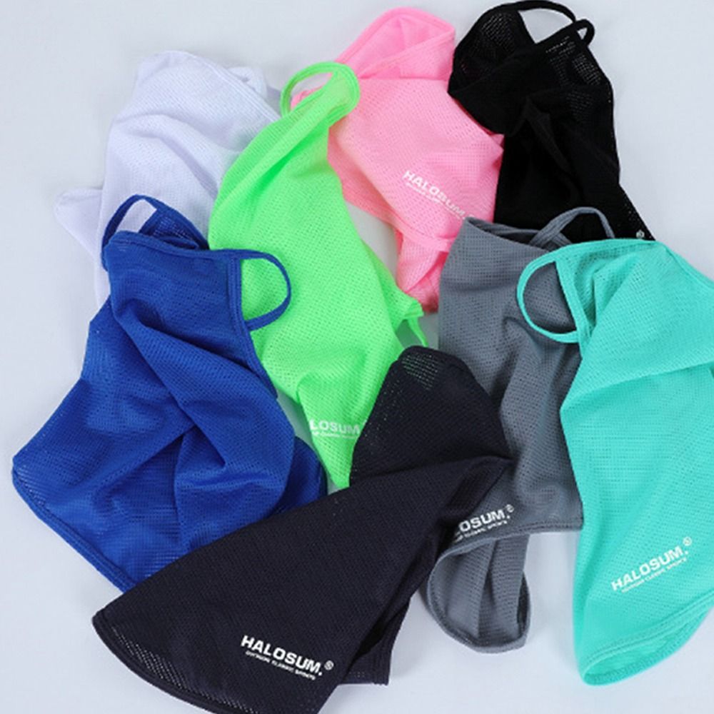 Summer Ice Silk Sun Protection - Sports Mask Breathable ulasan dan harga