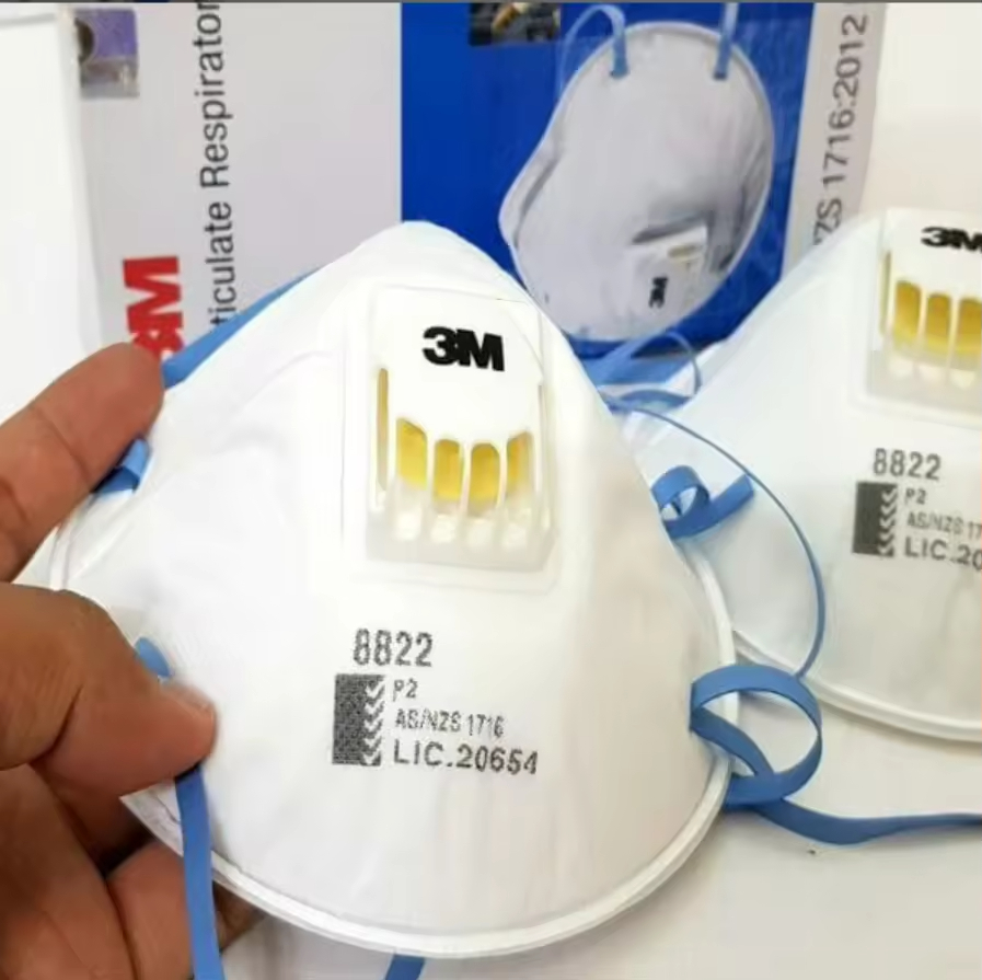 3M 8822 Protective Mask Anti P - Dust Mask Construction ulasan dan harga