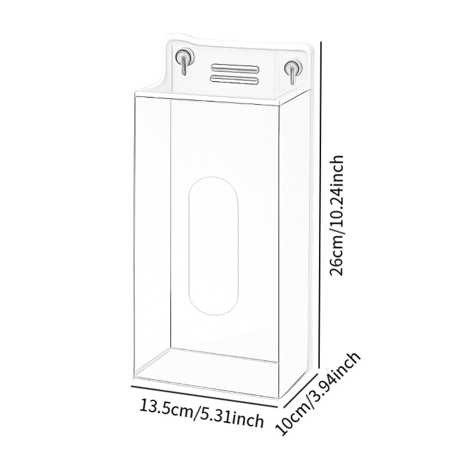 Acrylic Glove Box Holder Wall  - Face Mask Storage Box ulasan dan harga